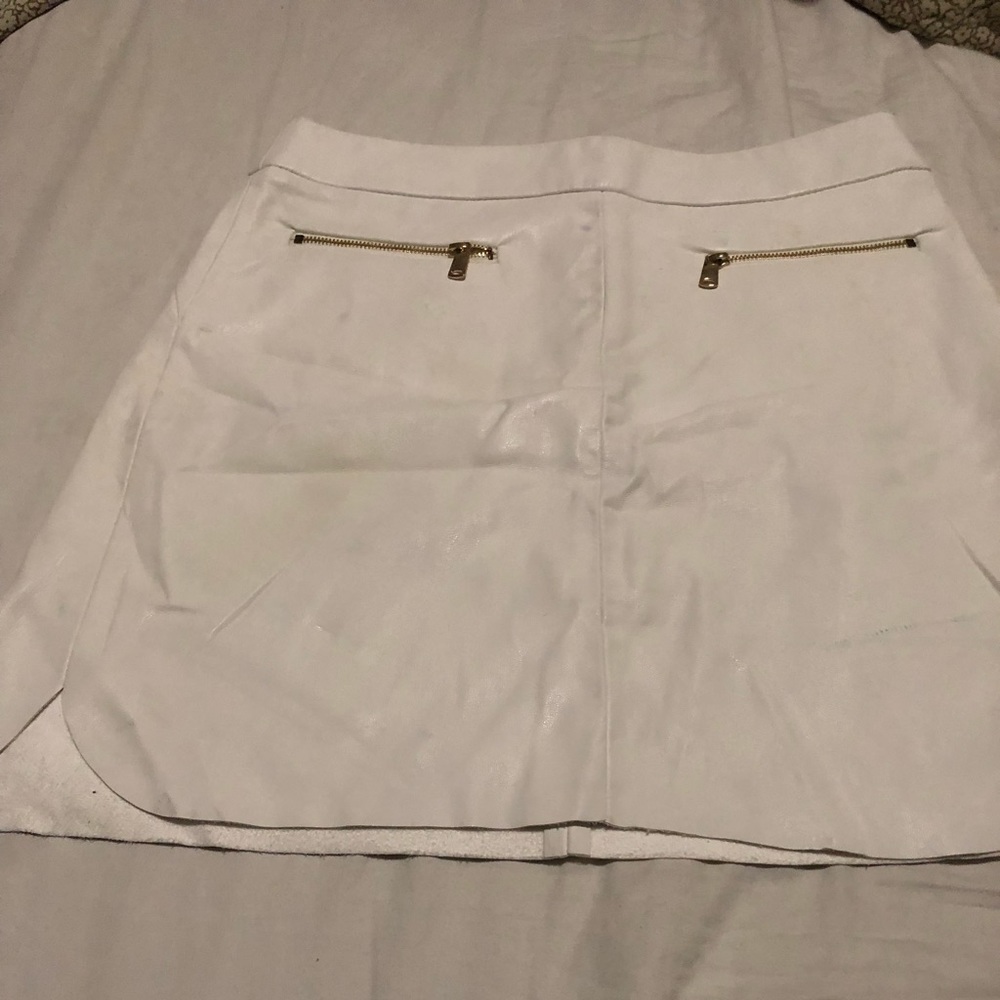 Zara vinyl skirt